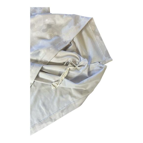 G/FORE Performance Fabric Camo Skulls Mens Medium Tech Polo Golf Shirt White - Picture 10 of 10